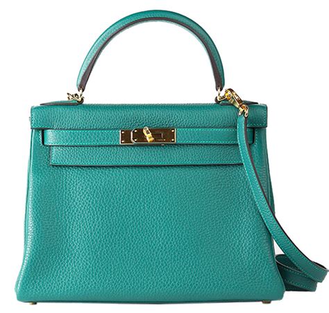 hermes togo malachite bag.